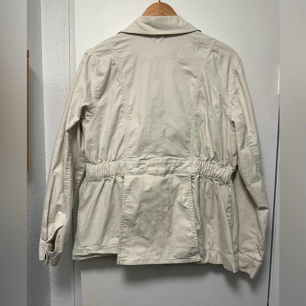 CAbi Cream Utility Jacket with Contrast Buttons - Picture 3 of 4